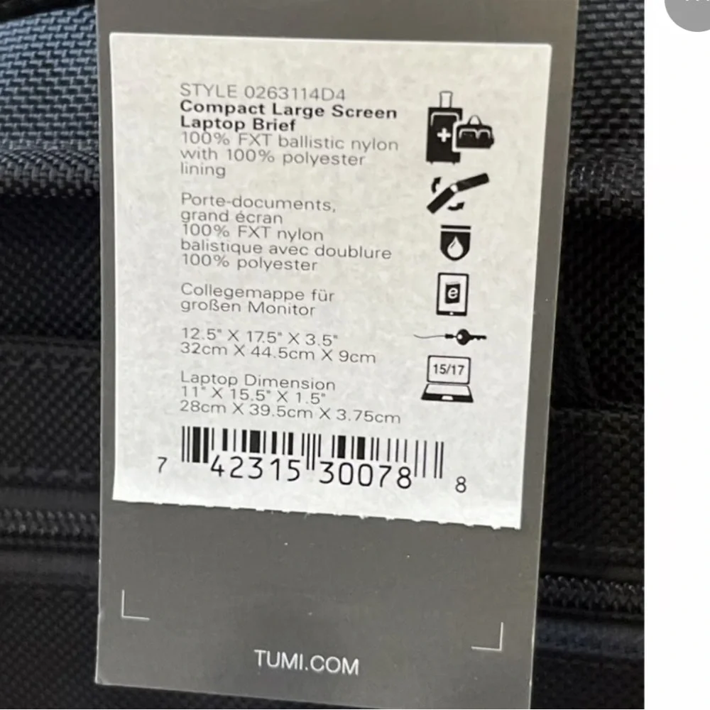 Tumi Alpha 3 Large Screen Laptop Brief